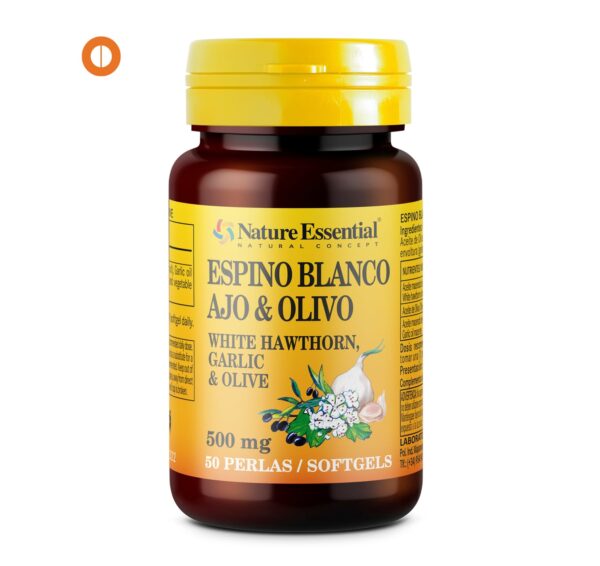 Espino Blanco con Ajo y Olivo 500 mg