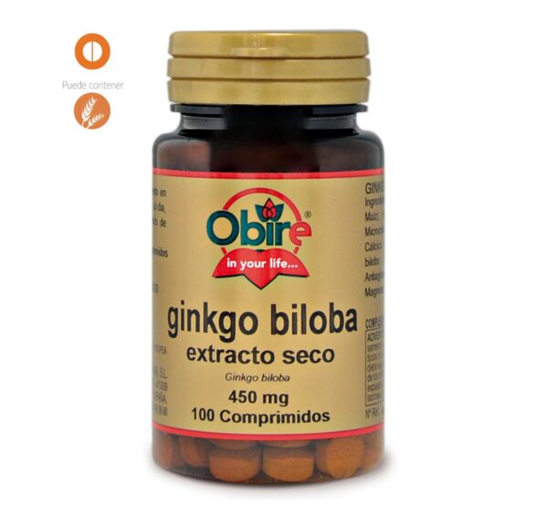 Ginkgo Biloba 450 mg extracto seco