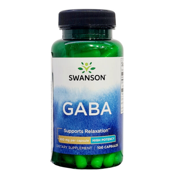 GABA 500mg Swanson 100 cápsulas